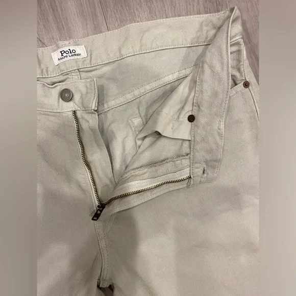 Polo Ralph Lauren The Sullivan Slim Beige Denim Jeans Men’s 34 34x32